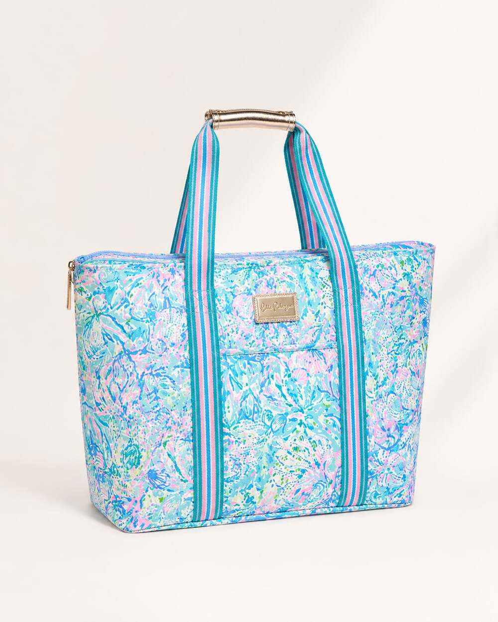Lilly Pulitzer Insulated Beach Cooler Bag in Soleil It On Me Print - Picture 2 of 7
